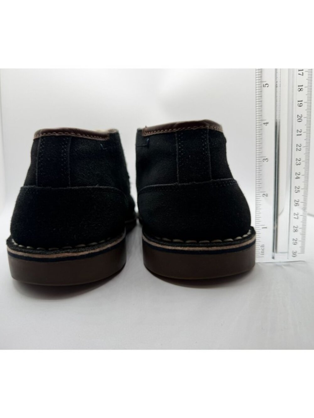 Kenneth Cole Reaction Desert Wind Chukka Boots Men Size 10M Dark Blue Leather - Picture 11 of 16